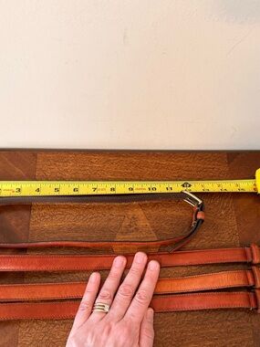 Dooney & Bourke Leather Strap in Burnt Cognac Brown